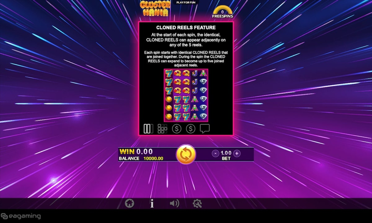 Cluster Mania Features